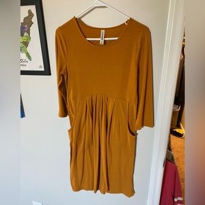 Size medium Zenana Premium deep yellow dress